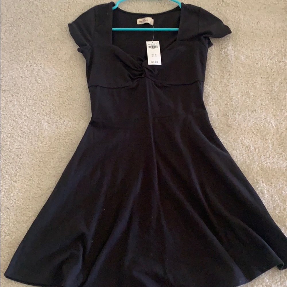 black hollister skater dress||nwt